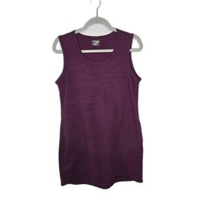 32 Degrees Cool Burgundy Sleeveless Knit Dress Size Medium